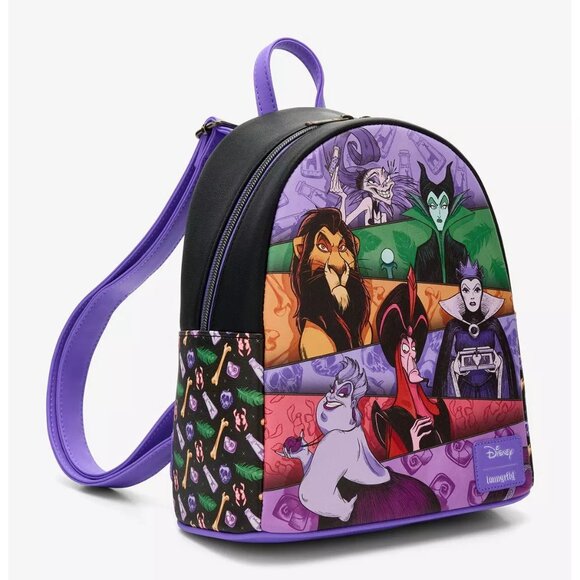 Loungefly Disney Villains Panels Mini Backpack and Wallet Set NWT main image 8